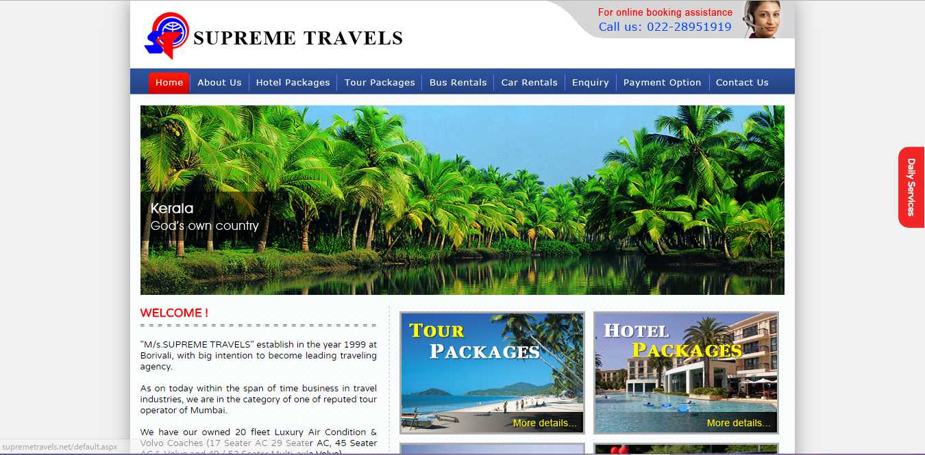 Supreme Travels | Travel Agency.